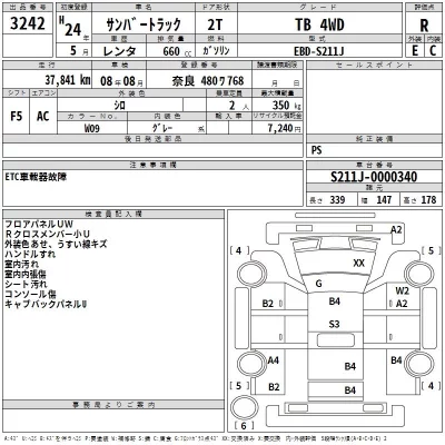 Subaru SAMBAR  с аукциона в Японии