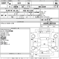 Subaru STELLA лот № 3207 оценка RA  с аукциона в Японии 2