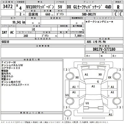 Nissan CLIPPER VAN  с аукциона в Японии