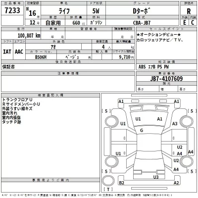 Honda LIFE  с аукциона в Японии