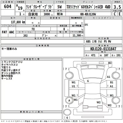 Toyota LAND CRUISER PRADO  с аукциона в Японии