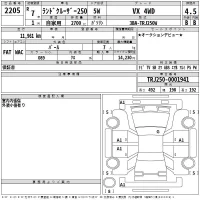 Toyota LAND CRUISER лот № 2205 оценка 4.5  с аукциона в Японии 2