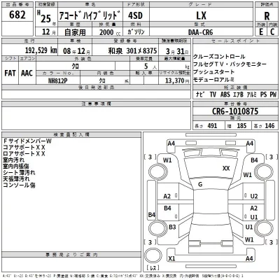 Honda ACCORD  с аукциона в Японии