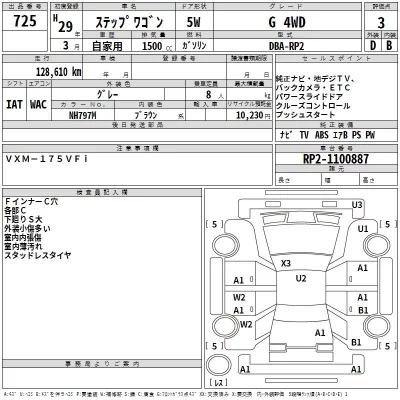 Honda STEP WAGON  с аукциона в Японии