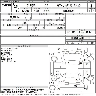 Toyota Prius  с аукциона в Японии