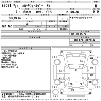 Toyota COROLLA FIELDER лот № 75091 оценка R  с аукциона в Японии 2