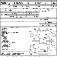 Honda N BOX лот № 77062 оценка RA  с аукциона в Японии 2