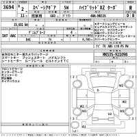 Suzuki SPACIA GEAR лот № 3694 оценка R  с аукциона в Японии 2