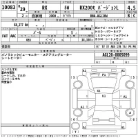 Lexus RX лот № 10083 оценка 4.5  с аукциона в Японии 2