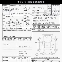 Toyota PASSO лот № 3099 оценка 4  с аукциона в Японии 10