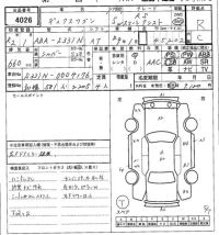 Subaru GOLF ALLTRACK лот № 4026 оценка R  с аукциона в Японии 7