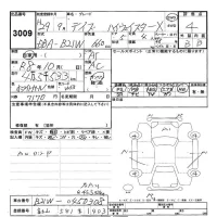 Nissan DAYZ лот № 3009 оценка 4  с аукциона в Японии 9