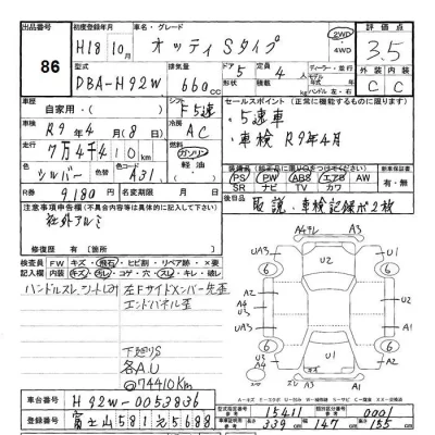 Nissan OTTI  с аукциона в Японии