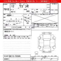 Suzuki WAGON R лот № 7012 оценка   с аукциона в Японии 3