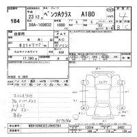 Mercedes-Benz A CLASS лот № 184 оценка 4  с аукциона в Японии 3