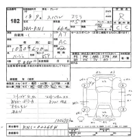 Subaru STELLA лот № 182 оценка R  с аукциона в Японии 3