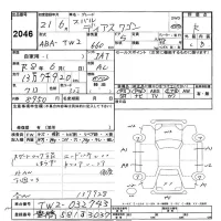 Subaru GOLF ALLTRACK лот № 2046 оценка R  с аукциона в Японии 9