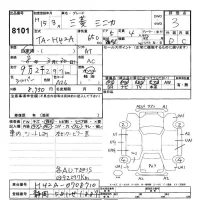 Mitsubishi MINICA лот № 8101 оценка 3  с аукциона в Японии 3