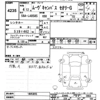 Daihatsu MOVE CANBUS лот № 4235 оценка 4.5  с аукциона в Японии 9