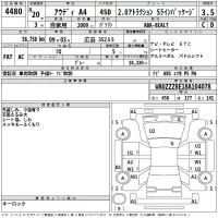 Audi A4 лот № 4480 оценка 3.5  с аукциона в Японии 2