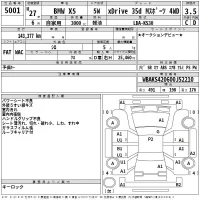 BMW X5 SERIES лот № 5001 оценка 3.5  с аукциона в Японии 2