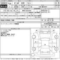 Volvo V40 лот № 38063 оценка 3.5  с аукциона в Японии 11