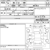 Volkswagen GOLF лот № 4321 оценка 3.5  с аукциона в Японии 2