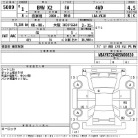 BMW X2 лот № 5009 оценка 4.5  с аукциона в Японии 2