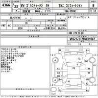 Volkswagen GOLF TOURAN лот № 4366 оценка R  с аукциона в Японии 2