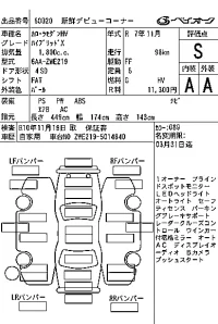 Toyota COROLLA лот № 60020 оценка S  с аукциона в Японии 7