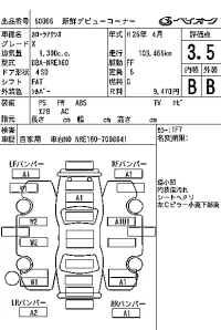 Toyota COROLLA AXIO лот № 60066 оценка 3.5  с аукциона в Японии 6