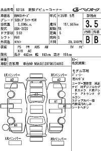 BMW 3-Series лот № 60158 оценка 3.5  с аукциона в Японии 6