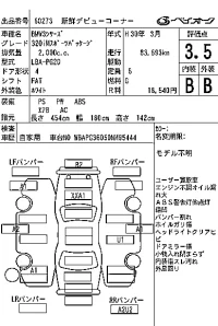 BMW 3-Series лот № 60273 оценка 3.5  с аукциона в Японии 6