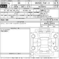 Lexus UX лот № 36281 оценка 4.5  с аукциона в Японии 11