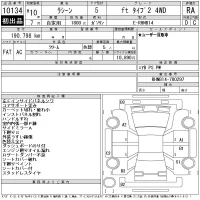 Nissan RASHEEN лот № 10134 оценка RA  с аукциона в Японии 11
