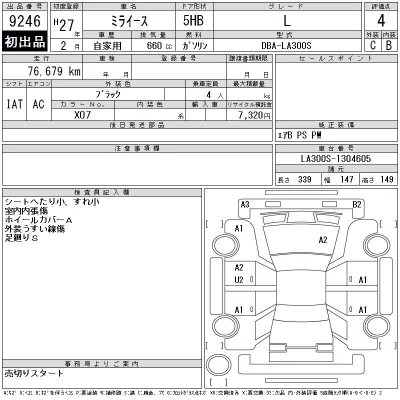 Daihatsu MIRA E S  с аукциона в Японии