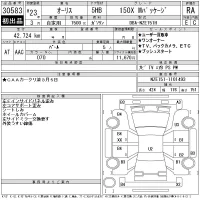 Toyota AURIS лот № 30583 оценка RA  с аукциона в Японии 10