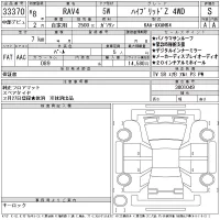Toyota RAV4 лот № 33370 оценка S  с аукциона в Японии 11