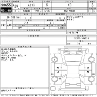 Suzuki SWIFT лот № 90655 оценка 3  с аукциона в Японии 11