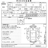 Mitsubishi PAJERO MINI лот № 90005 оценка 3  с аукциона в Японии 10