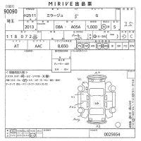 Mitsubishi MIRAGE лот № 90090 оценка 3.5  с аукциона в Японии 10