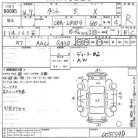 Daihatsu TANTO лот № 90095 оценка R  с аукциона в Японии 9