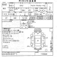 Honda CR-Z лот № 70167 оценка R  с аукциона в Японии 10
