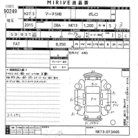 Nissan MARCH лот № 90249 оценка 3  с аукциона в Японии 10