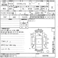 Nissan X-TRAIL лот № 90248 оценка R  с аукциона в Японии 10