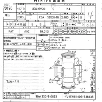 Volvo V70 лот № 70195 оценка 4  с аукциона в Японии 10