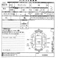 Subaru SAMBAR лот № 90274 оценка 3  с аукциона в Японии 10