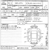 Volkswagen TIGUAN лот № 35049 оценка 3.5  с аукциона в Японии 10