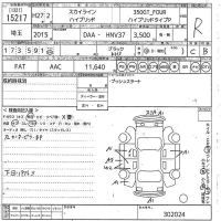 Nissan SKYLINE лот № 15217 оценка R  с аукциона в Японии 10