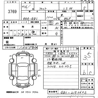Honda FIT лот № 3769 оценка 3.5  с аукциона в Японии 5